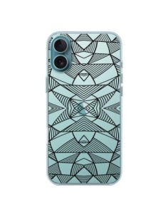 iPhone 16 Plus Case Lines Mirrors Grid Triangles Abstract...
