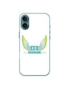 Coque iPhone 16 Plus CEO Chief Encouraging Officer Vert -...