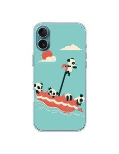 Cover iPhone 16 Plus Ombrello Flottante Panda - Jay Fleck