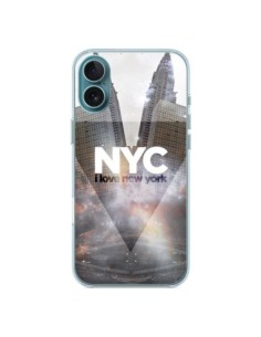 Cover iPhone 16 Plus I Love New York City Grigio - Javier...