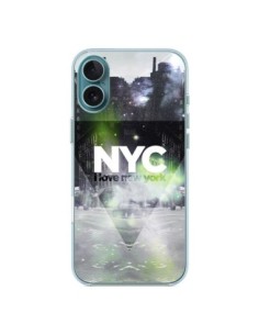 Coque iPhone 16 Plus I Love New York City Vert - Javier...
