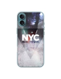 Coque iPhone 16 Plus I Love New York City Bleu - Javier...