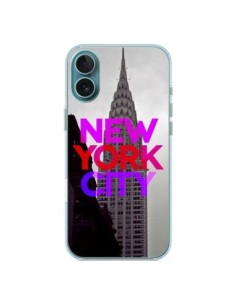 Cover iPhone 16 Plus New York City Rosa Rosso - Javier...