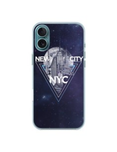 Cover iPhone 16 Plus New York City Triangolo Blu - Javier...