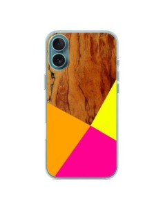 iPhone 16 Plus Case Wooden Colour Block Wood Aztec Tribal...