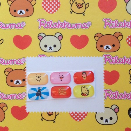 Sticker Winnie l'Ourson pour Bouton Samsung