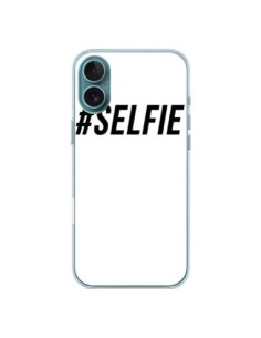 Coque iPhone 16 Plus Hashtag Selfie Noir Vertical -...