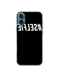 Coque iPhone 16 Plus Hashtag Selfie Blanc Inversé -...