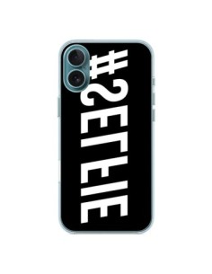 Cover iPhone 16 Plus Hashtag Selfie Bianco Rovesciato...