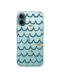 Coque iPhone 16 Plus Poisson Fish Water Transparente -...
