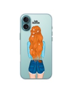 Coque iPhone 16 Plus Red Hair Don't Care Rousse...