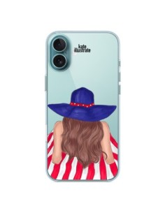 Coque iPhone 16 Plus Beah Girl Fille Plage Transparente -...