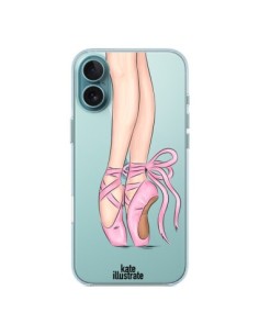 Cover iPhone 16 Plus Ballerina Danza Trasparente -...