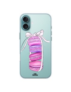 Coque iPhone 16 Plus Macarons Pink Purple Rose Violet...