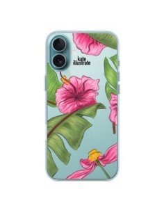 Cover iPhone 16 Plus Tropical Leaves Fioris Foglie...