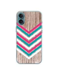 iPhone 16 Plus Case Tribal Aztec Wood Wood Arrow Pink...