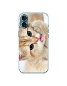 Cover iPhone 16 Plus Gatto Lingua - Laetitia