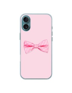 iPhone 16 Plus Case Bow tie Pink Femminile Bow Tie -...