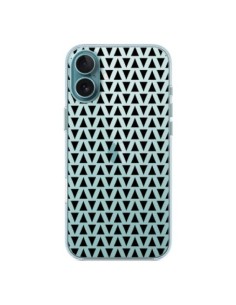 Coque iPhone 16 Plus Triangles Romi Azteque Noir...