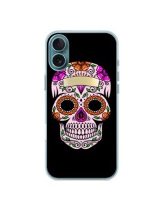 Cover iPhone 16 Plus Teschio Messicano Multicolore -...
