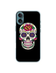 Coque iPhone 16 Plus Tête de Mort Mexicaine Multicolore...