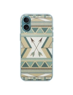Cover iPhone 16 Plus Aztec Pattern Arrows Freccia Azteco...