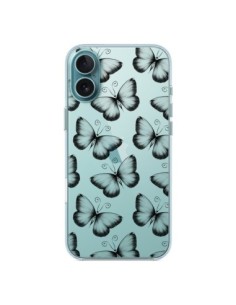 Coque iPhone 16 Plus Papillons Transparente Transparente...