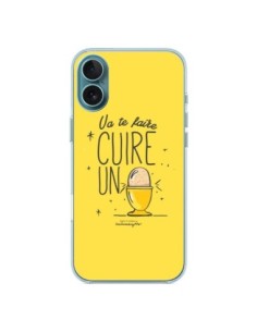 iPhone 16 Plus Case Va te faire cuir un oeuf Yellow -...