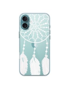 Coque iPhone 16 Plus Attrape Rêves Blanc Dreamcatcher...