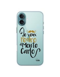 iPhone 16 Plus Case Je veux Pedro à Monte Carlo Clear -...