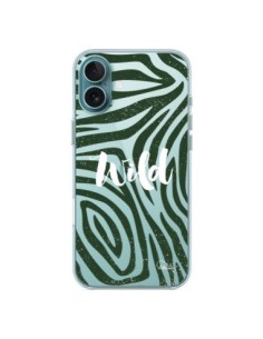Cover iPhone 16 Plus Wild Zebra Giungla Trasparente -...
