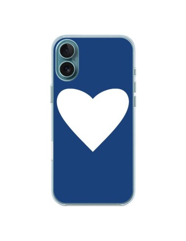 iPhone 16 Plus Case Heart Navy Blue - Mary Nesrala