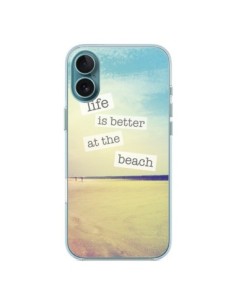 Cover iPhone 16 Plus Life is better at the beach Ete...