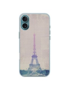 Cover iPhone 16 Plus I Love Paris Tour Eiffel Amore -...