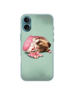 Coque iPhone 16 Plus Chien Dog Cupcakes Gateau Bonbon...