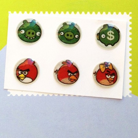 Sticker Angry Birds pour Bouton Home iPhone iPad iPod