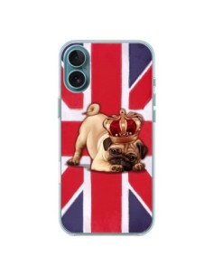 iPhone 16 Plus Case Dog Inglese UK British Queen King Roi...