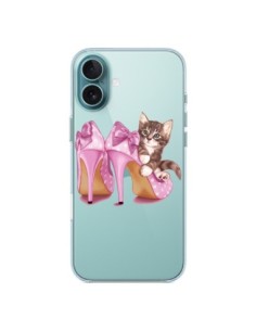Cover iPhone 16 Plus Gattoon Gatto Kitten Scarpe Shoes...
