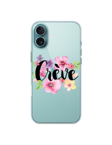 Coque iPhone 16 Plus Crève Fleurs Transparente - Maryline Cazenave