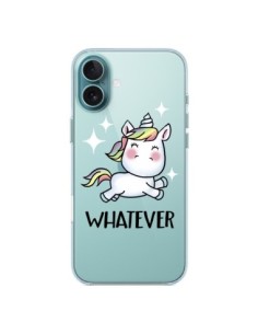 iPhone 16 Plus Case Unicorn Whatever Clear - Maryline...