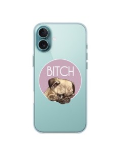 Coque iPhone 16 Plus Bulldog Bitch Transparente -...