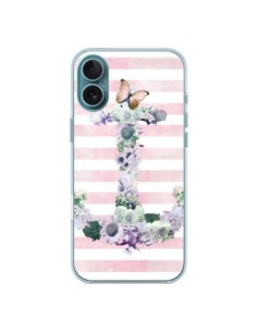 iPhone 16 Plus Case Ancora Marina Pink Flowers - Monica...