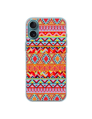 Coque iPhone 16 Plus India Style Pattern Bois Azteque - Maximilian San