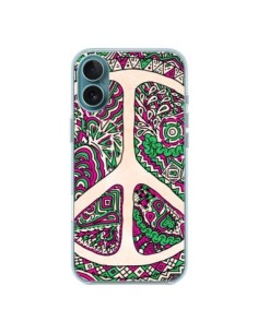 iPhone 16 Plus Case Peace and Love Aztec Vaniglia -...