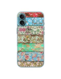 iPhone 16 Plus Case Rococo Style Wood Flowers -...