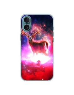 Cover iPhone 16 Plus Cosmic Deer Cervo Galaxy -...