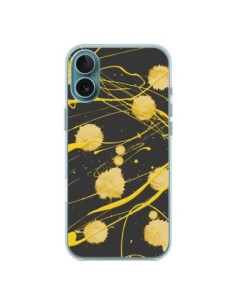 iPhone 16 Plus Case Gold Splash Painting Art - Maximilian...