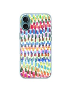 Cover iPhone 16 Plus Artsy Strokes Stripes Colorate -...