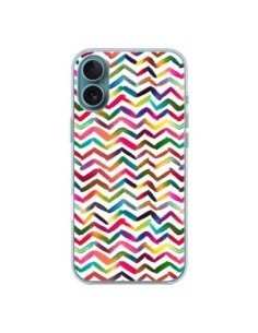 iPhone 16 Plus Case Chevron Stripes Multicolor - Ninola...