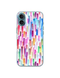 Cover iPhone 16 Plus Colorful Brushstrokes Multicolore -...
